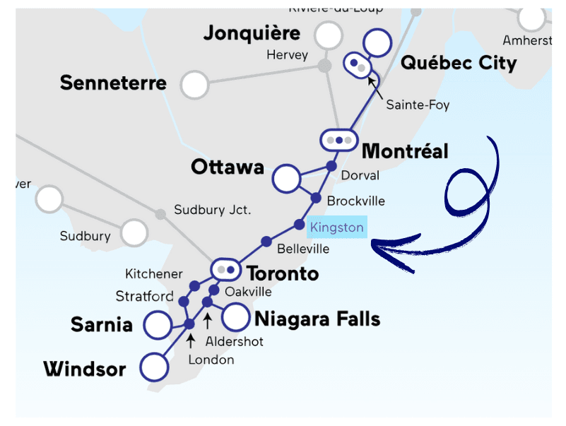 Via Rail Route Map